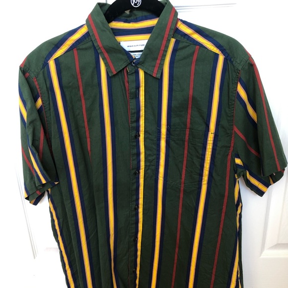 Urban Outfitters Striped Collared Short Sleeve - Picture 2 of 3